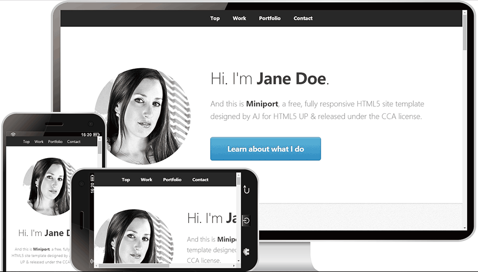 超简洁企业展示类模板源码
