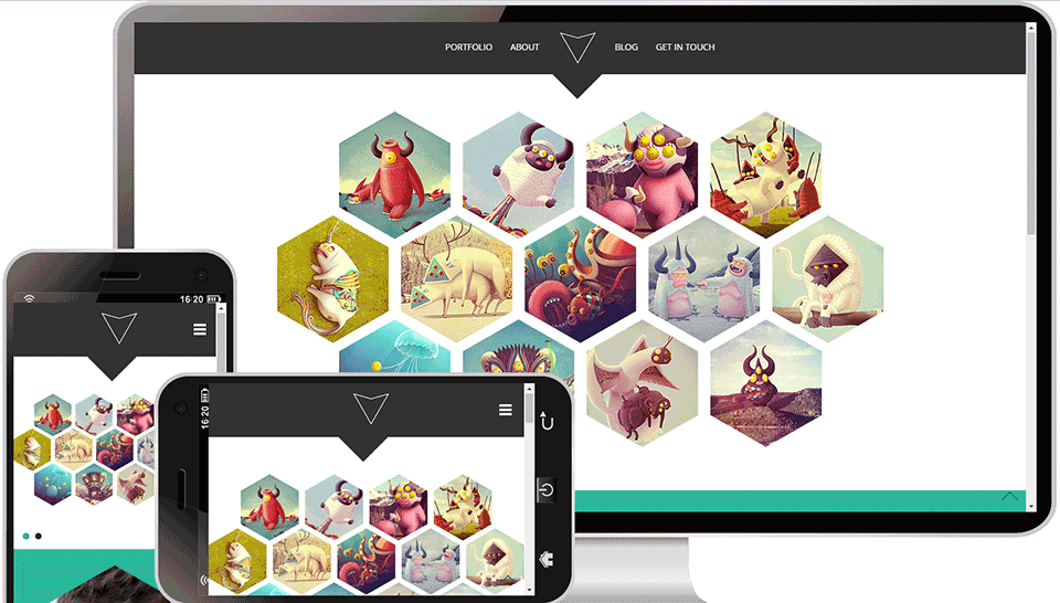 特色导航信息展示免费模板下载