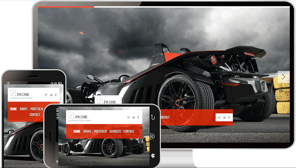 汽车赛车网站模板案例