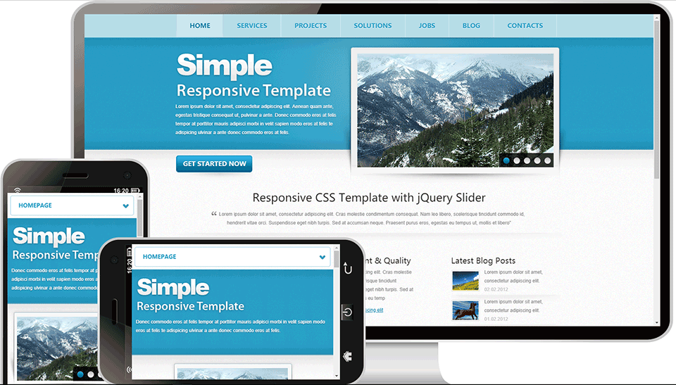 simple简洁html5设计网站模板