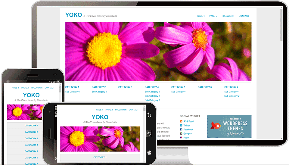 关于花木介绍的网站模板