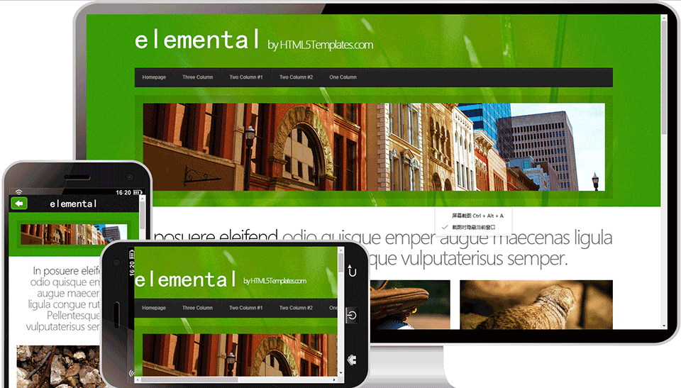  81HTML5设计的企业展示自适应模板案例