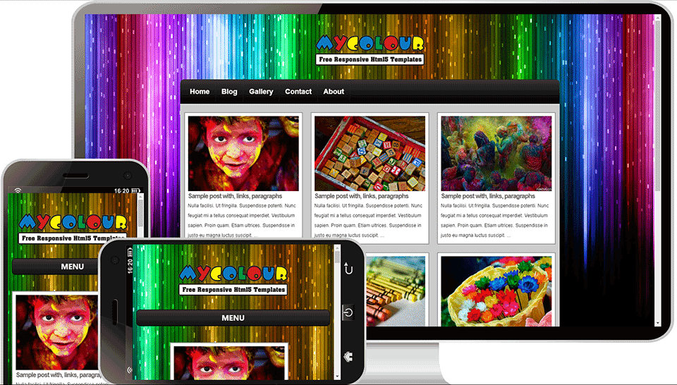 70儿童娱乐色彩斑斓的网站模板案例