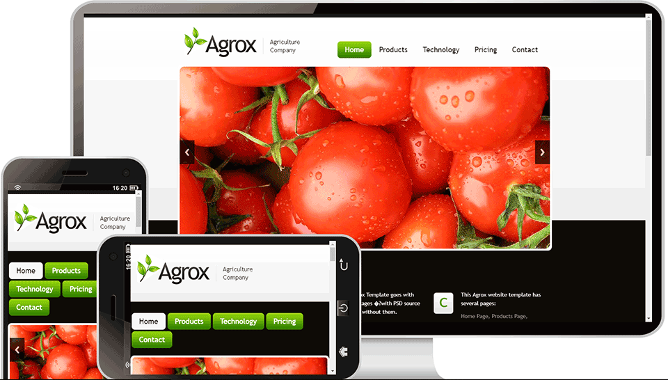 78水果农产品企业网站模板案例