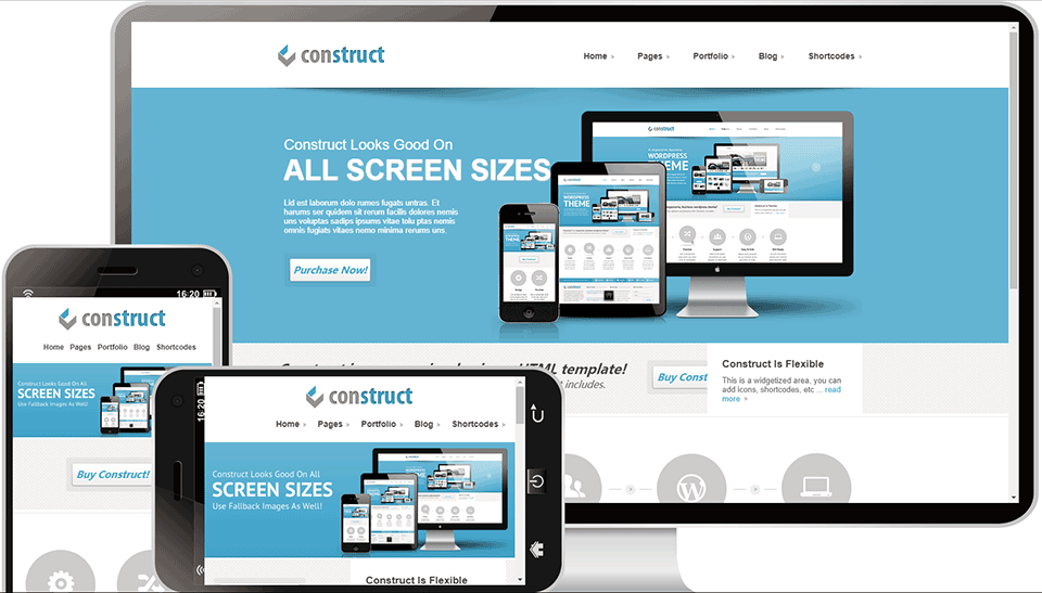 construct 建造设计创意自适应网站模板案例