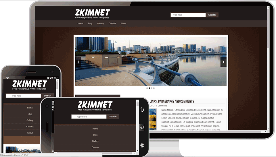 69城市设计景观布局网站模板案例