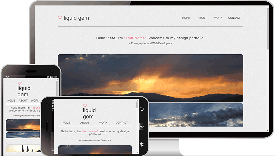 关于自然景观介绍的网站模板