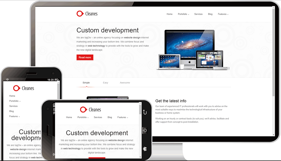cleanes简洁白色主题企业站模板