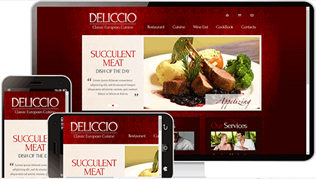 DELICCIO食物英文网站模板109