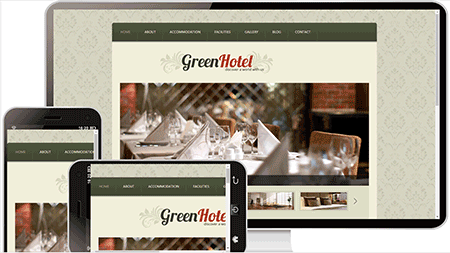 green hotel 食品外贸网站模板105