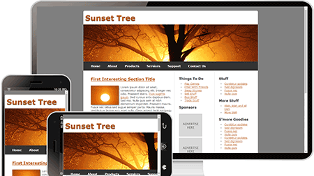 sunset tree英文模板133	