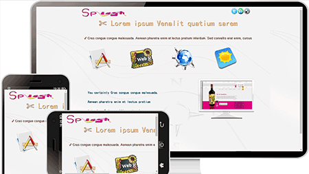 web开发简洁英文网站模板151