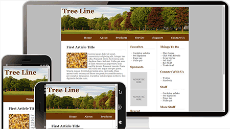  tree line休息娱乐英文模板129