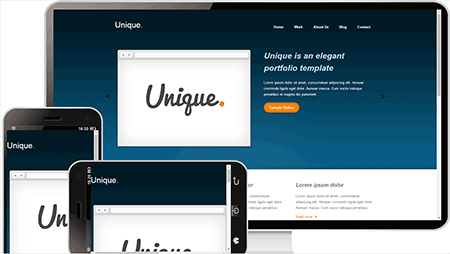 unique服务英文网站模板227