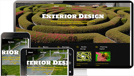 园林景观设计网站模板272