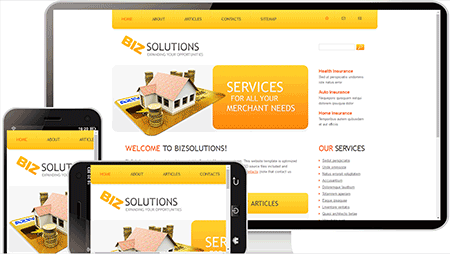  biz solutions服务网站模板309