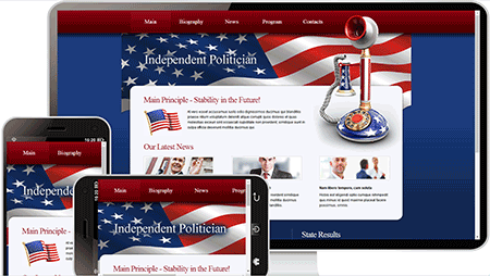 independet pilitician英文网站模板236	