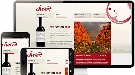 cheero葡萄酒网站模板330