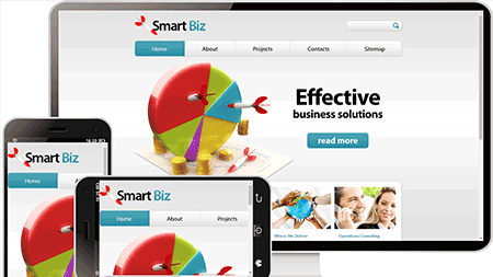 smart biz智能商务办公网站模板648