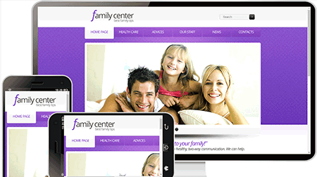 家庭中心family center英文网站模板200