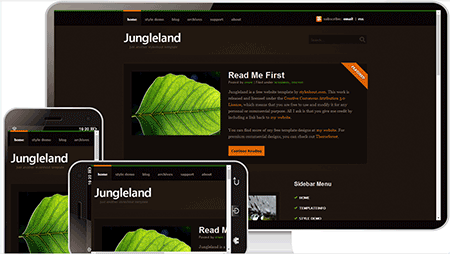  jungleland绿色环保行业网站模板250