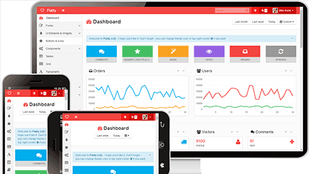  自适应管理后台主题模板747