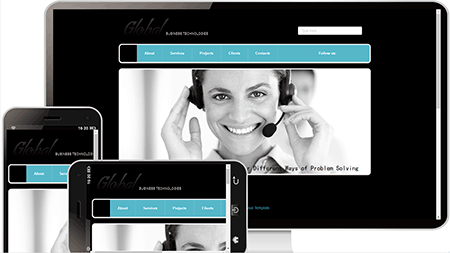  商务英文外贸网站模板207