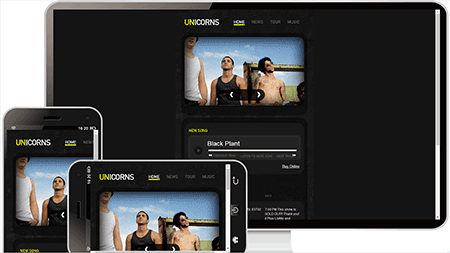  unicorns手机端英文网站模板228