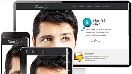 start-up创意设计公司网站模板233