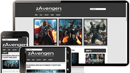  zAvengers电影复仇者联盟暂时网站模板504