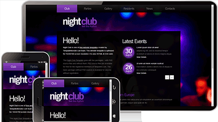 night club夜总会网站模板241