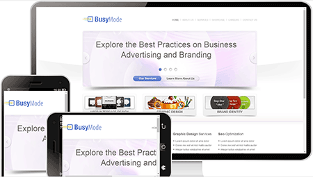  busymode创意通用网站模板670