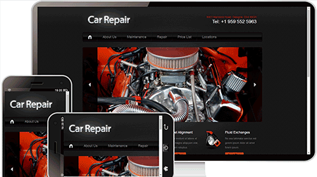  car repair发动机网站模板543	