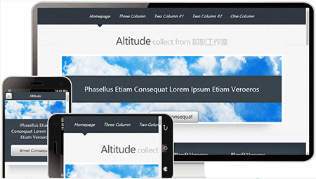 altitude自适应网站模板816	