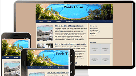 pools to go去旅游英文网站模板218