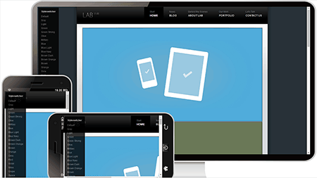  竖排导航网站模板304	