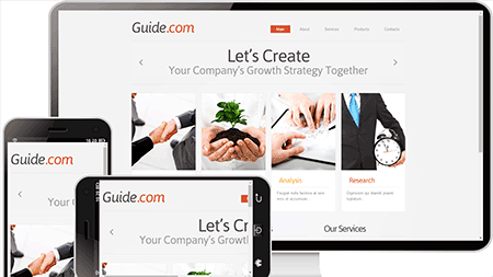 guide绿色环保网页模板242