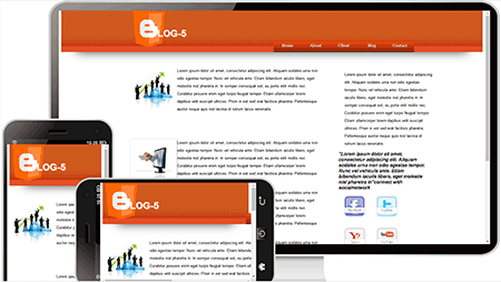 橙白主题企业模板323	