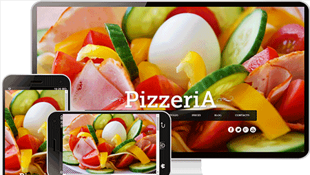  披萨pizzeria自适应网站模板262