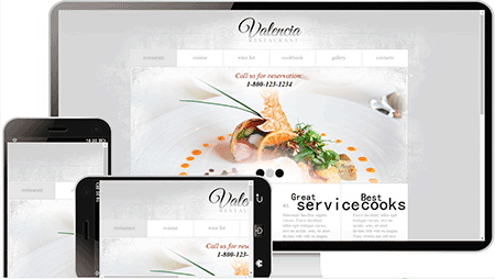 美食服务网站模板1153