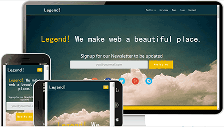 legend美观的自适应网站模板1031