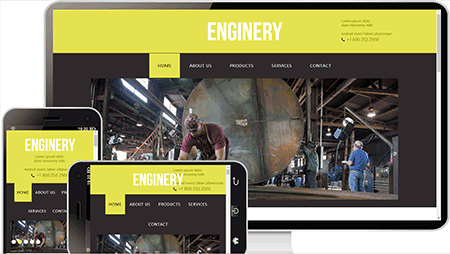 enginery机械制造网站模板1015