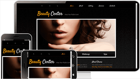 美妆美容网站模板1091