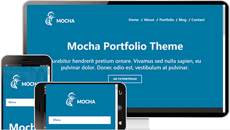  mocha蓝色大气自适应企业网站模板1071