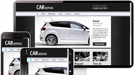 汽车行业网站模板1099