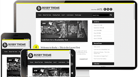  busby theme年轻创意主题模板1096