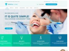 创意滚屏医疗健康牙科诊所网站