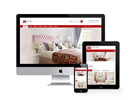 响应式家居家纺类自适应网站