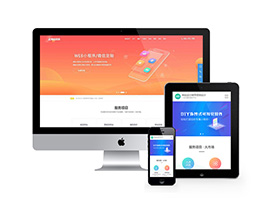 响应式互联网技术APP应用开发类网站